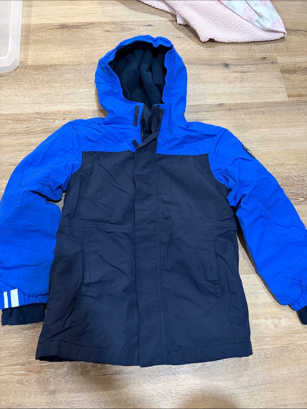 Fleece lined lands end squall small winter jacket